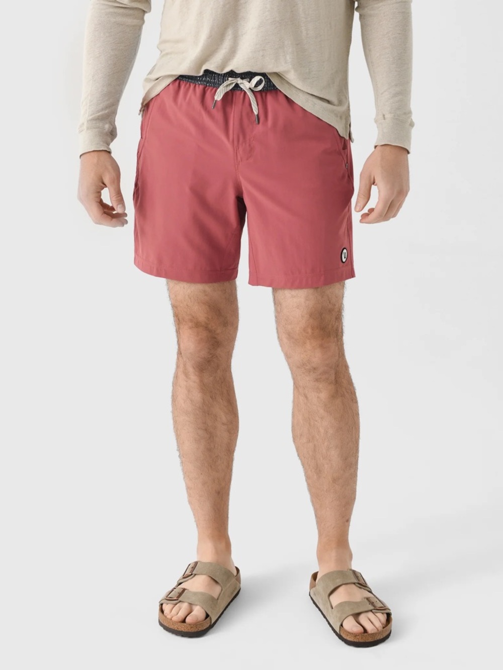 Vuori Kore Lined Shorts 7" Saltwater Red Polka Dot Waist CASAMIGOS  Athleisure